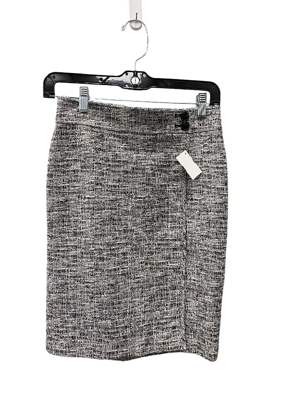 SKIRT MINI & SHORT ANN TAYLOR in GREY, Size: 2