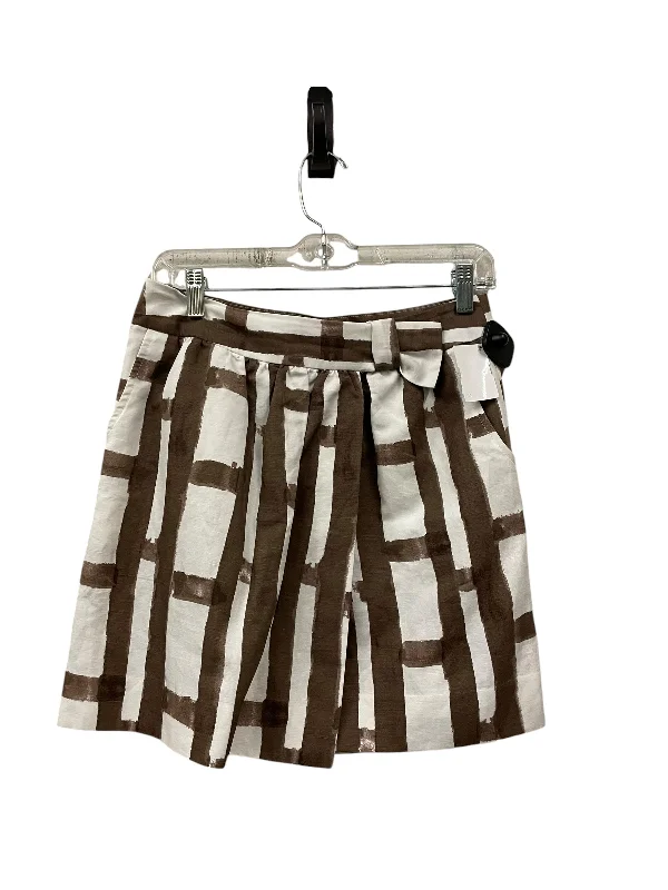 Skirt Mini & Short By Banana Republic In Brown & Cream, Size: 2