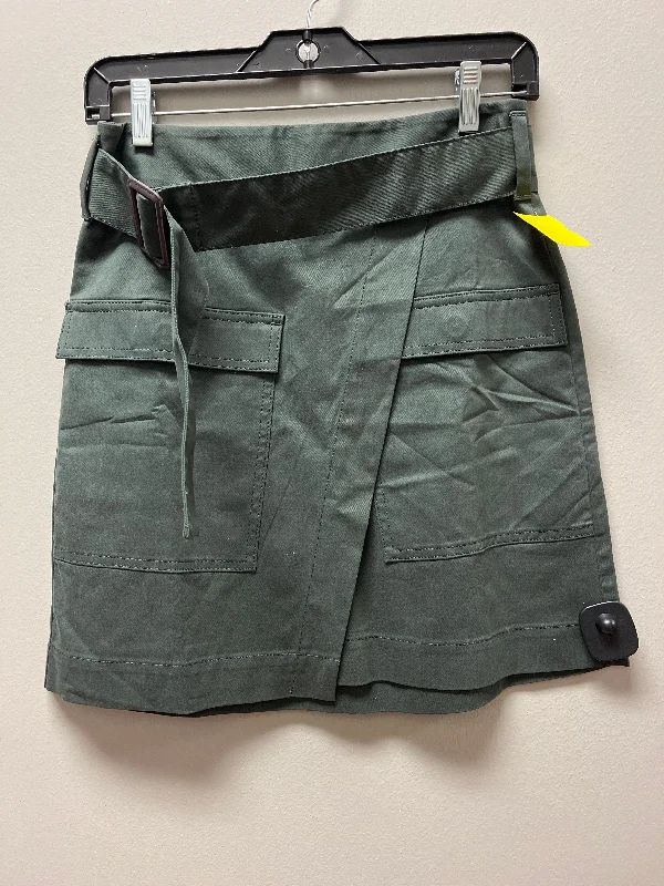 SKIRT MINI & SHORT BANANA REPUBLIC in GREEN, Size: 0