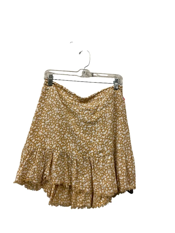 Skirt Mini & Short By Cotton On In Yellow, Size: 12