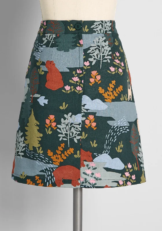 Woodland Wonder And Whimsy Mini Skirt